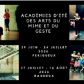 Académie d&rsquo;été des arts du Mime et du Geste